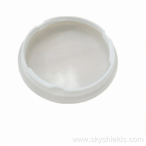 OEM design thermoforming gloss white PC lamp shade-Round